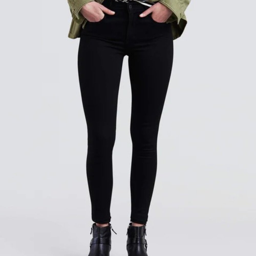 Levi's 720 High Rise Super Skinny Women's Jeans 14S W32 L28 black NWT